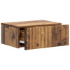 Seinälle Kiinnitettävä Yöpöytä Vanha puu 49 x 34,5 x 20 cm