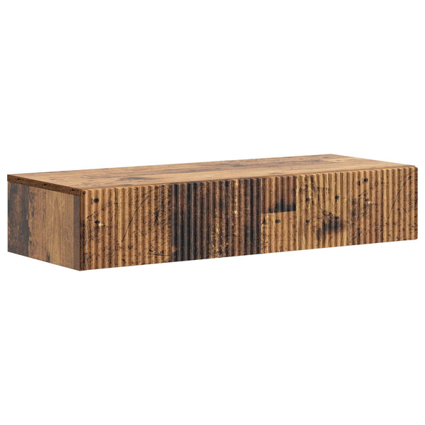 Seinälle Asennettava Sivupöytä 87,5 x 34,5 x 17 cm Tekninen puu