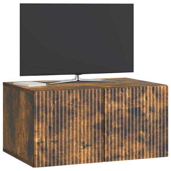 Seinälle asennettava TV-kaappi 59,5 x 41 x 30 cm Savutammi