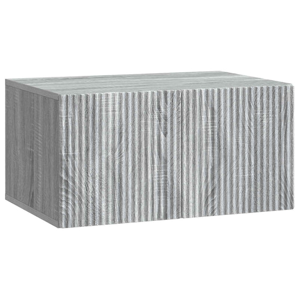 Seinälle asennettava TV-kaappi 59,5 x 41 x 30 cm Harmaa sonoma