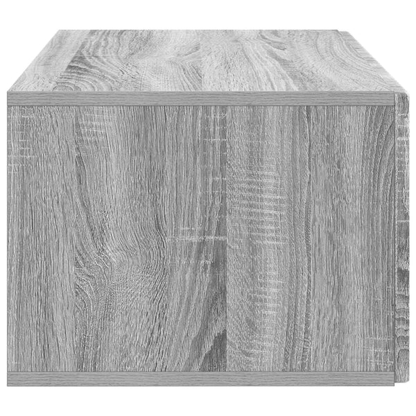 Seinälle asennettava TV-kaappi 59,5 x 41 x 30 cm Harmaa sonoma