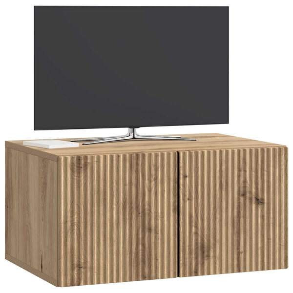 Seinälle asennettava TV-kaappi 59,5 x 41 x 30 cm Artisaanitammi