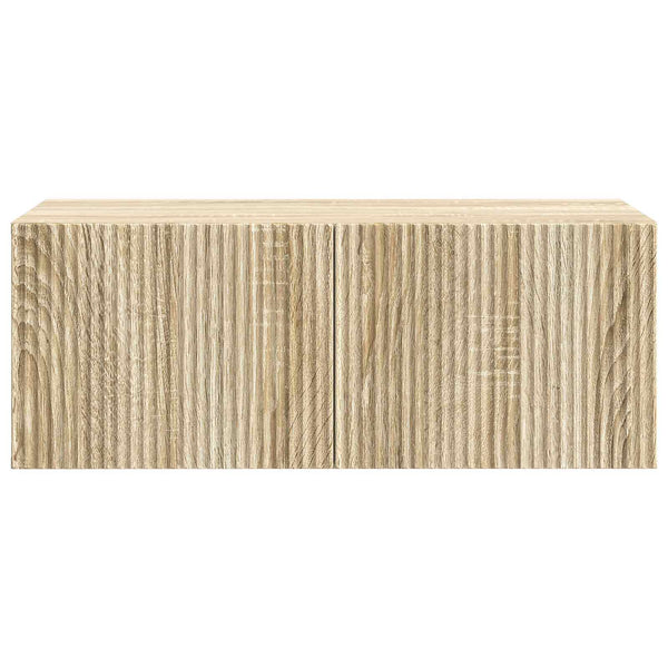 Seinälle asennettava TV-kaappi 78,5 x 41 x 30 cm Sonoma-tammi