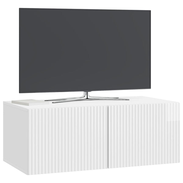 Seinälle asennettava TV-kaappi 78,5 x 41 x 30 cm Tekninen puu