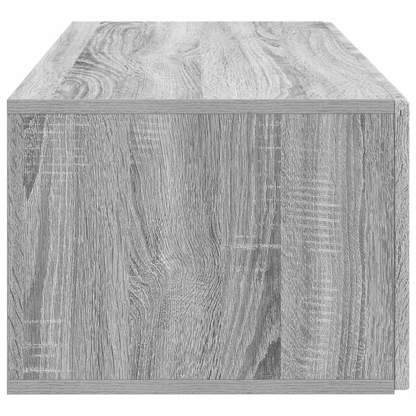 Seinälle asennettava TV-kaappi 78,5 x 41 x 30 cm Harmaa sonoma