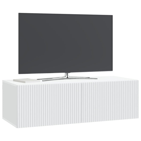 Seinälle asennettava TV-kaappi valkoinen 98 x 41 x 30 cm