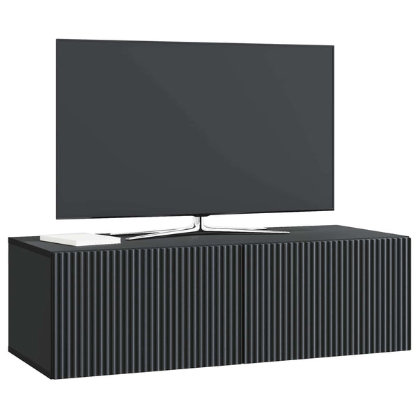 Seinälle asennettava TV-kaappi 98 x 41 x 30 cm Musta
