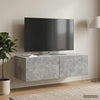 Seinälle asennettava TV-kaappi 98 x 41 x 30 cm Betoninharmaa