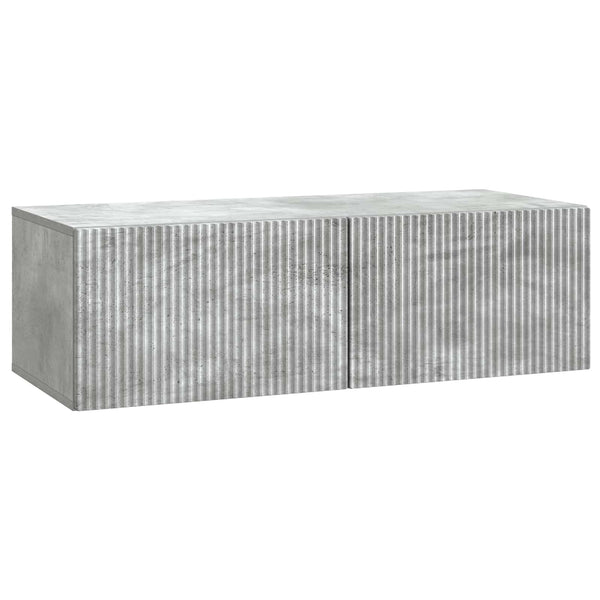 Seinälle asennettava TV-kaappi 98 x 41 x 30 cm Betoninharmaa