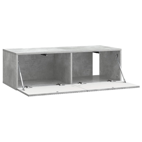 Seinälle asennettava TV-kaappi 98 x 41 x 30 cm Betoninharmaa