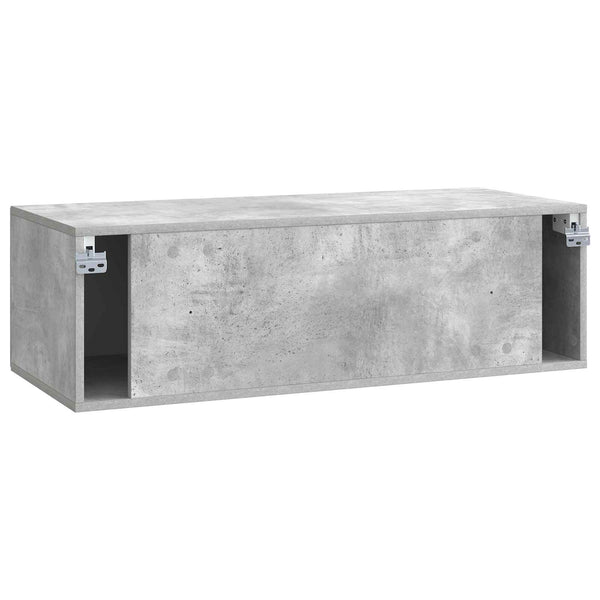 Seinälle asennettava TV-kaappi 98 x 41 x 30 cm Betoninharmaa