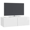 Seinälle asennettava TV-kaappi 98 x 41 x 30 cm Tekninen puu