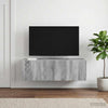 Seinälle asennettava TV-kaappi 98 x 41 x 30 cm Harmaa sonoma