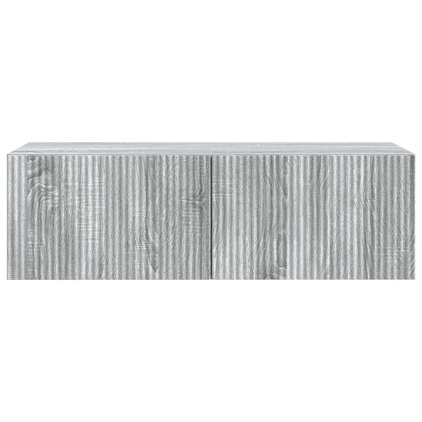 Seinälle asennettava TV-kaappi 98 x 41 x 30 cm Harmaa sonoma