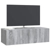 Seinälle asennettava TV-kaappi 98 x 41 x 30 cm Harmaa sonoma