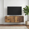 Seinälle asennettava TV-kaappi 98 x 41 x 30 cm Vanha puu