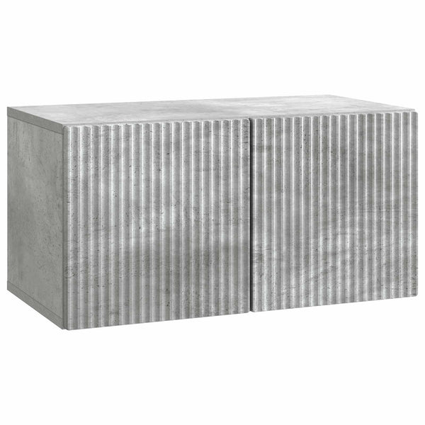 Seinälle asennettava TV-kaappi 59,5 x 31 x 30 cm Betoninharmaa
