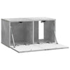 Seinälle asennettava TV-kaappi 59,5 x 31 x 30 cm Betoninharmaa