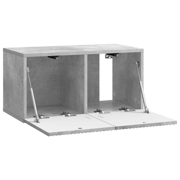 Seinälle asennettava TV-kaappi 59,5 x 31 x 30 cm Betoninharmaa