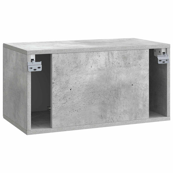 Seinälle asennettava TV-kaappi 59,5 x 31 x 30 cm Betoninharmaa