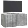 Seinälle asennettava TV-kaappi 59,5 x 31 x 30 cm Betoninharmaa