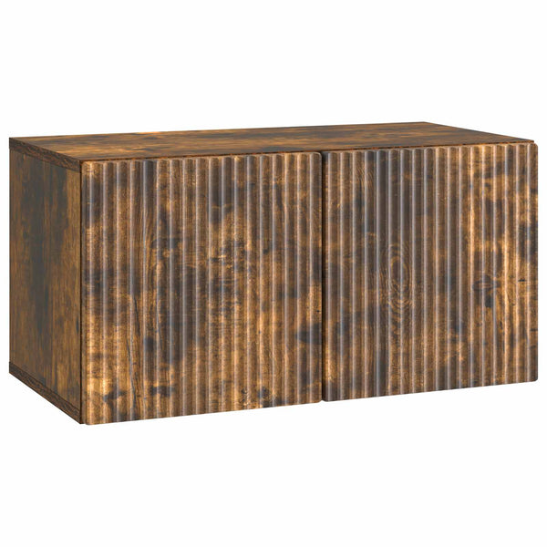 Seinälle asennettava TV-kaappi 59,5 x 31 x 30 cm Savutammi