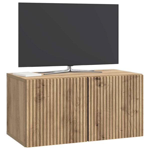Seinälle asennettava TV-kaappi 59,5 x 31 x 30 cm Artisaanitammi