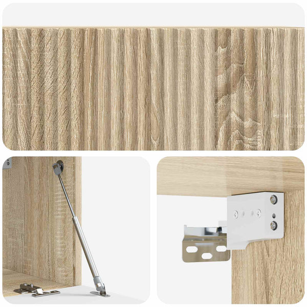 Seinälle asennettava TV-kaappi 78,5 x 31 x 30 cm Sonoma-tammi