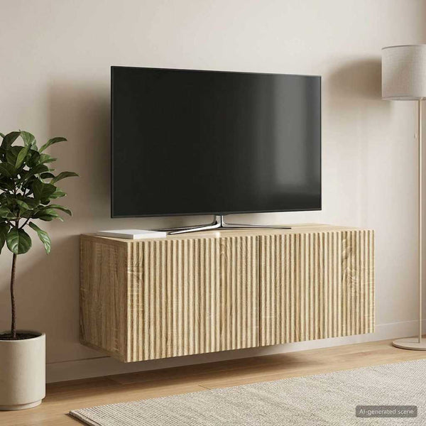Seinälle asennettava TV-kaappi 78,5 x 31 x 30 cm Sonoma-tammi