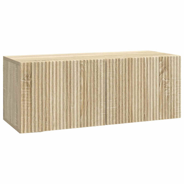 Seinälle asennettava TV-kaappi 78,5 x 31 x 30 cm Sonoma-tammi