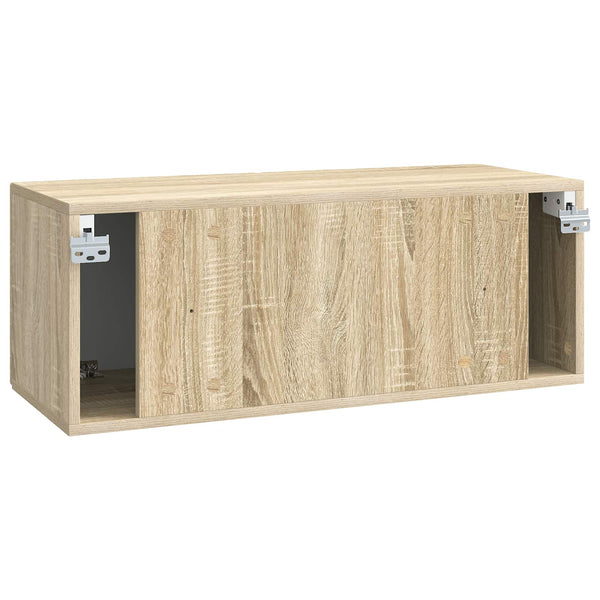 Seinälle asennettava TV-kaappi 78,5 x 31 x 30 cm Sonoma-tammi