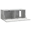 Seinälle asennettava TV-kaappi 78,5 x 31 x 30 cm Betoninharmaa