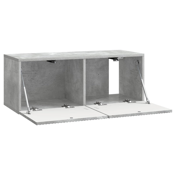 Seinälle asennettava TV-kaappi 78,5 x 31 x 30 cm Betoninharmaa