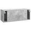 Seinälle asennettava TV-kaappi 78,5 x 31 x 30 cm Betoninharmaa