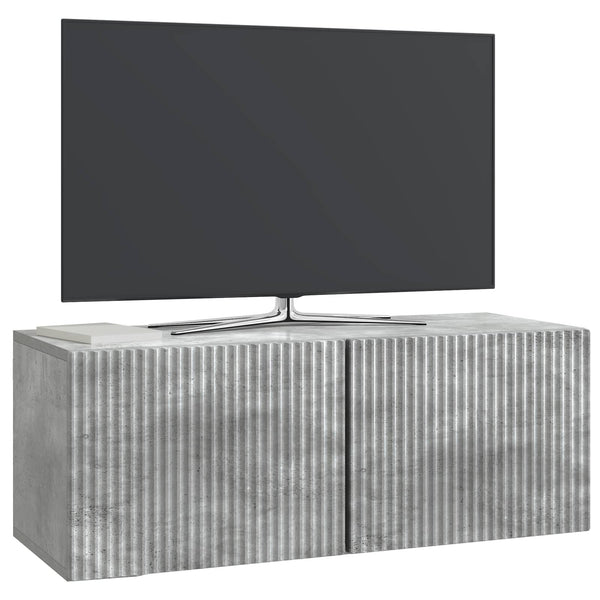 Seinälle asennettava TV-kaappi 78,5 x 31 x 30 cm Betoninharmaa