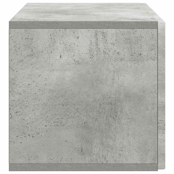 Seinälle asennettava TV-kaappi 78,5 x 31 x 30 cm Betoninharmaa