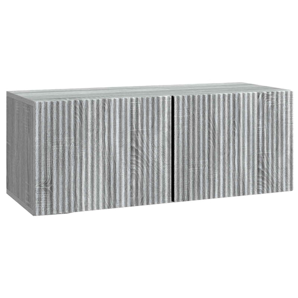Seinälle asennettava TV-kaappi 78,5 x 31 x 30 cm Harmaa sonoma