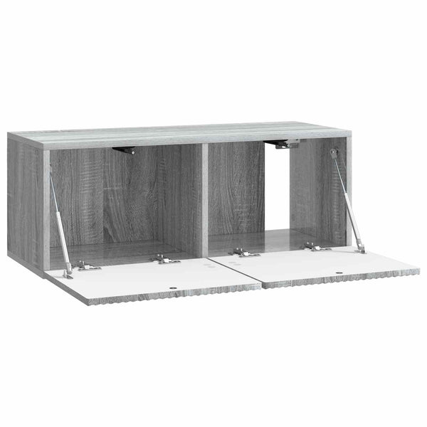 Seinälle asennettava TV-kaappi 78,5 x 31 x 30 cm Harmaa sonoma