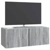 Seinälle asennettava TV-kaappi 78,5 x 31 x 30 cm Harmaa sonoma