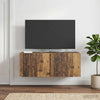 Seinälle asennettava TV-kaappi 78,5 x 31 x 30 cm Vanha puu