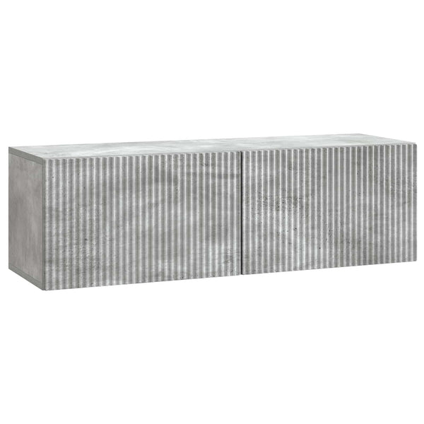 Seinälle asennettava TV-kaappi 98 x 31 x 30 cm Betoninharmaa