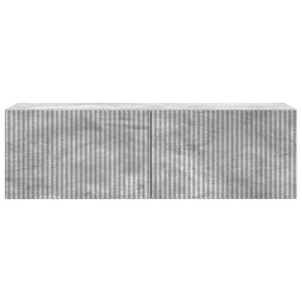 Seinälle asennettava TV-kaappi 98 x 31 x 30 cm Betoninharmaa