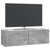 Seinälle asennettava TV-kaappi 98 x 31 x 30 cm Betoninharmaa