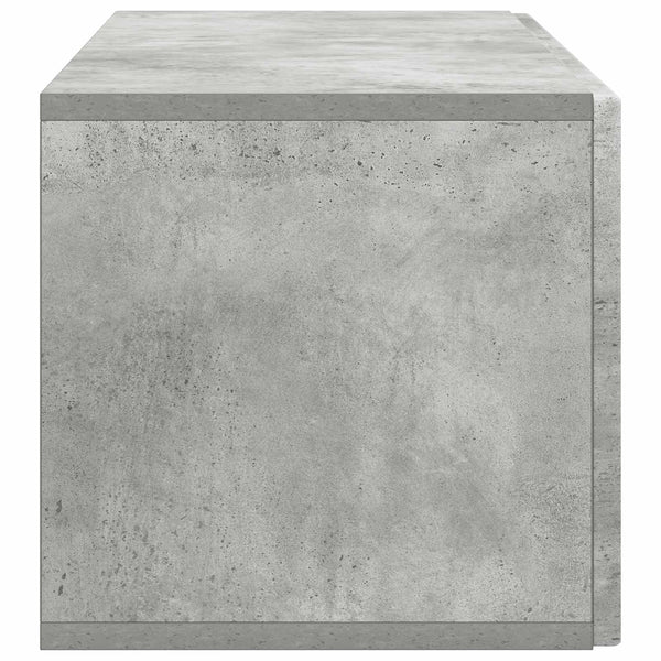 Seinälle asennettava TV-kaappi 98 x 31 x 30 cm Betoninharmaa