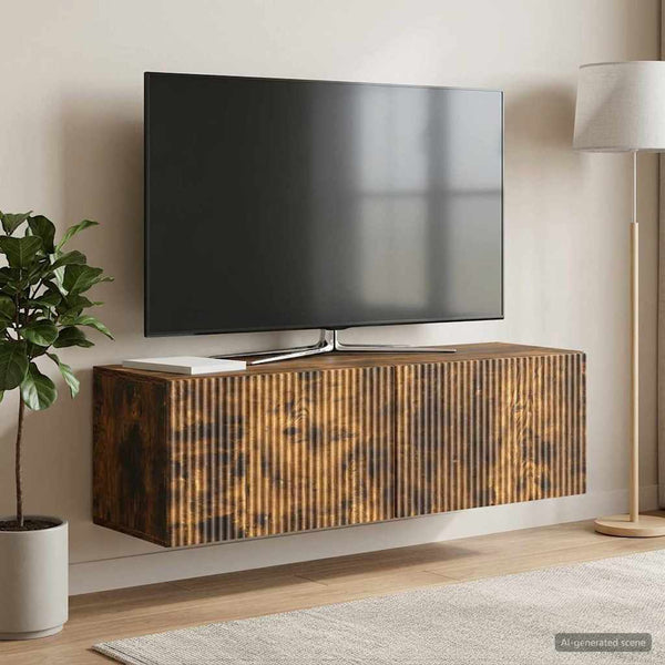 Seinälle asennettava TV-kaappi 98 x 31 x 30 cm Savutammi