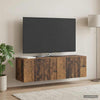 Seinälle asennettava TV-kaappi 98 x 31 x 30 cm Vanha puu