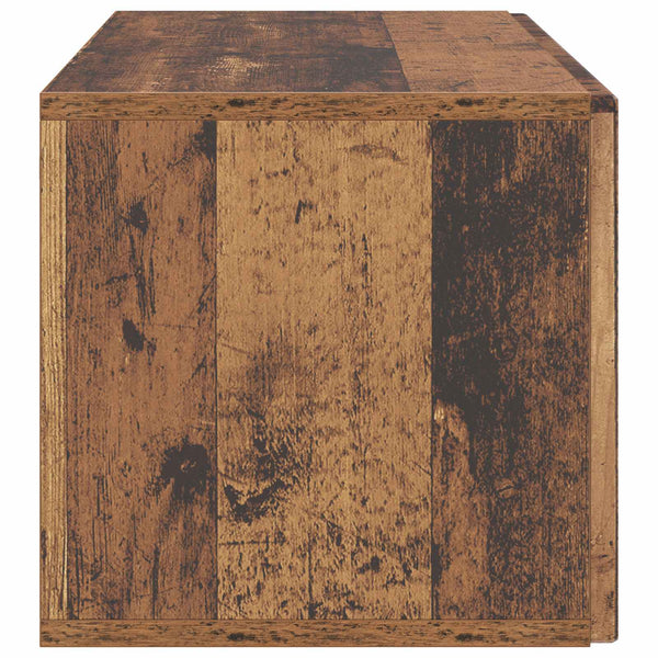 Seinälle asennettava TV-kaappi 98 x 31 x 30 cm Vanha puu