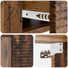 Seinälle Kiinnitettävä Yöpöytä 2 kpl Vanha puu