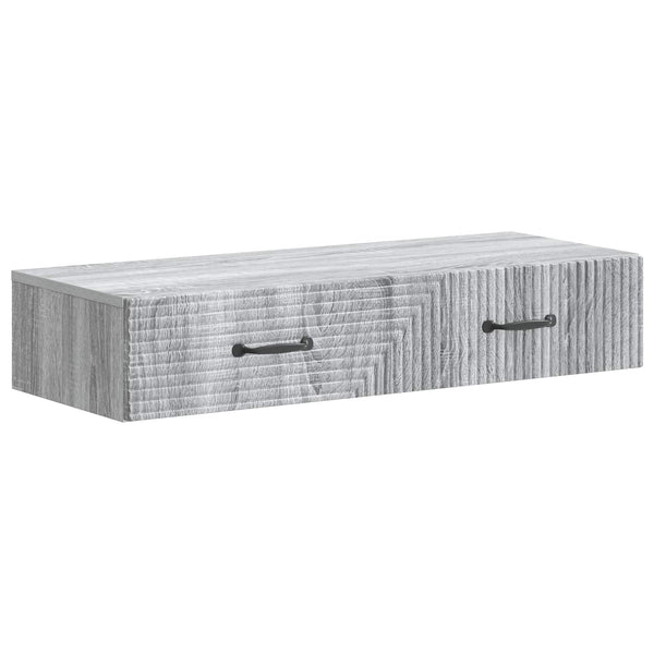 Seinälle Asennettava Sivupöytä 87,5 x 34,5 x 17 cm Tekninen puu