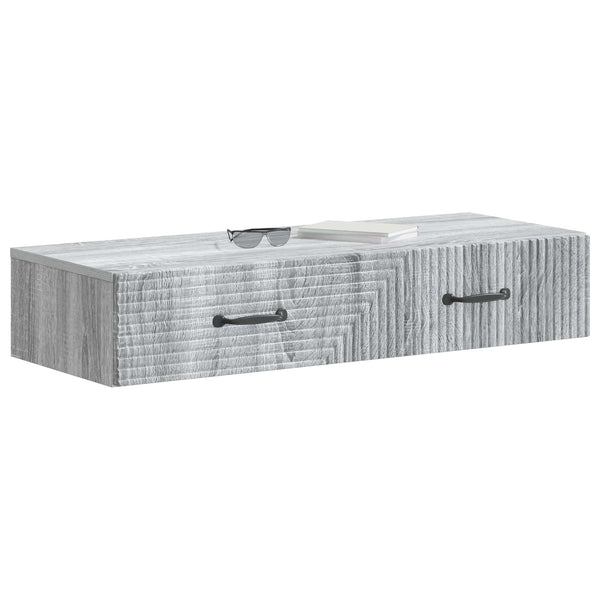 Seinälle Asennettava Sivupöytä 87,5 x 34,5 x 17 cm Tekninen puu